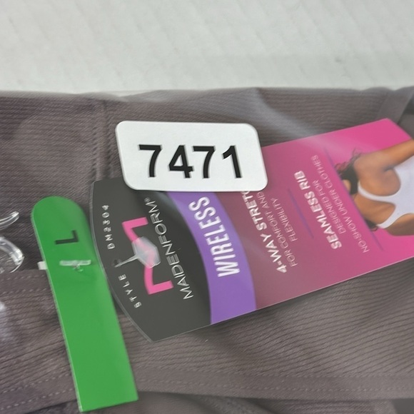 MAIDENFORM Seamless Lounge Bra Large Sparrow (Purple Brown) NWT - Picture 11 of 11
